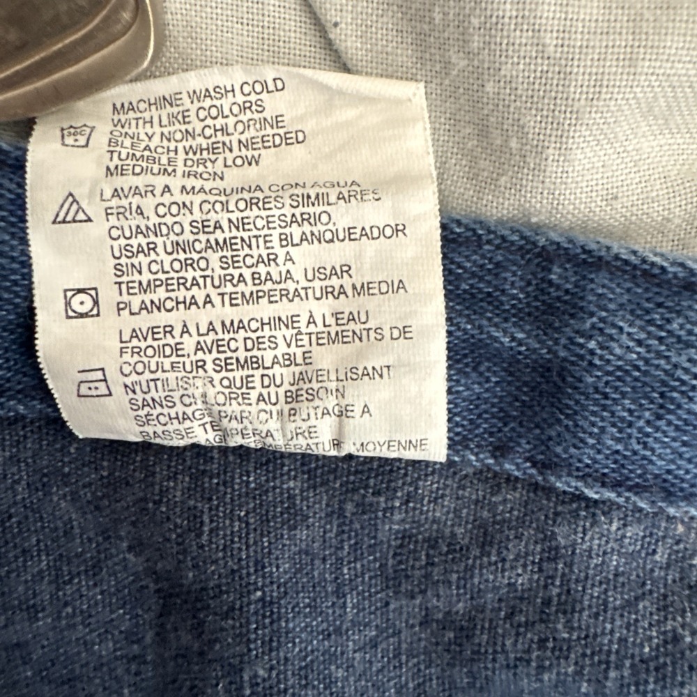 Big Smith Mens Blue Denim Bib Overalls 38x30 Medium Wash Workwear Cotton XL - Picture 14 of 15